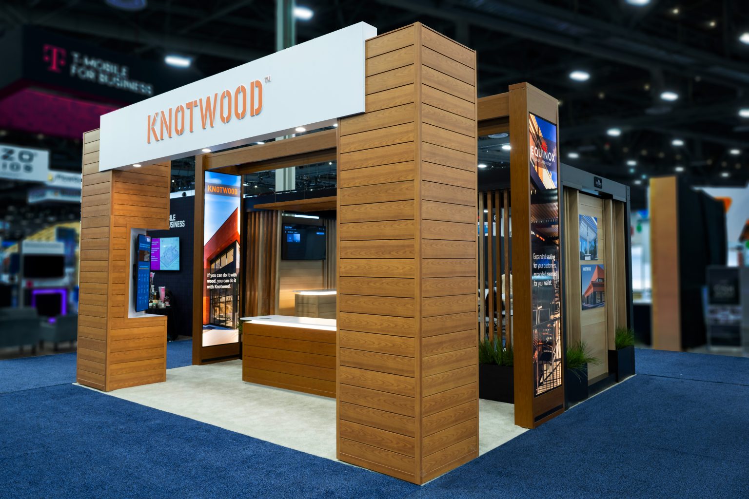 Island Booth: Front of the Knotwood Booth at IBS 2023
