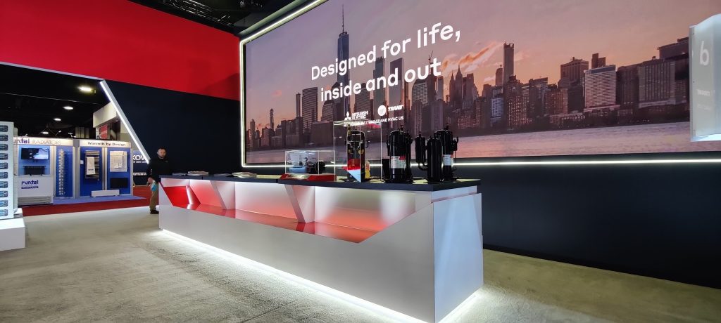 Mitsubishi Electric Trane HVAC US Trade Show Booth