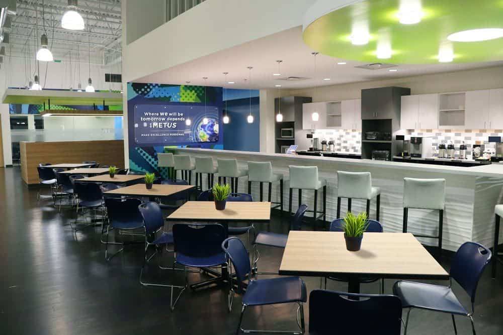 Metus Custom Lobby Design By Dimensional Design