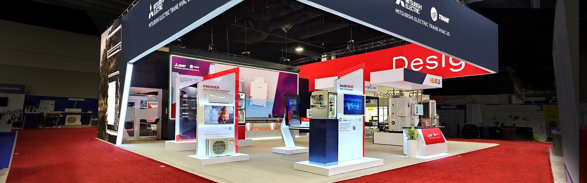 Mitsubishi's Trade Show Booth Display Designed By Dimensional Design